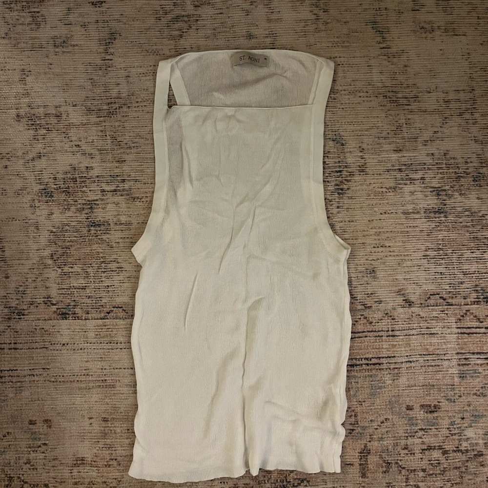 St Agni Sheer White Tank